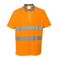 Tricou polo cu maneca scurta reflectorizant, HiVis, 175g/m2, Portocaliu Tricou polo cu maneca scurta reflectorizant, HiVis, 175g/m2, Portocaliu