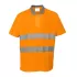 Tricou polo cu maneca scurta reflectorizant, HiVis, 175g/m2, Portocaliu