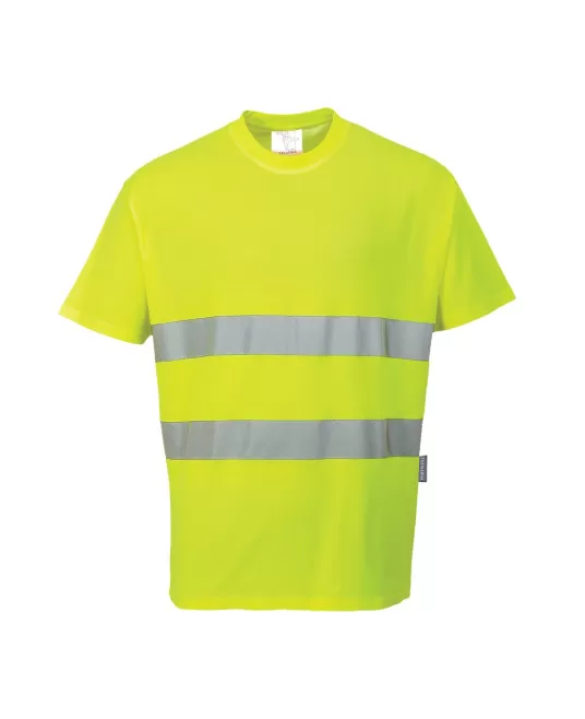 Tricou reflectorizant, calitate premium Portwest, Galben