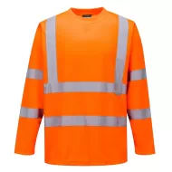 Tricou cu Maneci Lungi Hi-Vis reflectorizant, Portocaliu