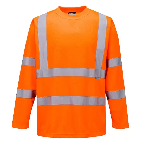 Tricou cu Maneci Lungi Hi-Vis reflectorizant, Portocaliu Tricou cu Maneci Lungi Hi-Vis reflectorizant, Portocaliu
