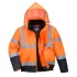 Jacheta vatuita reflectorizanta impermeabila, Portocaliu si bleumarin