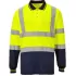 Tricou polo Hivis, 100% poliester 175g/m2, galben bleumarin