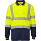Tricou polo cu maneca lunga reflectorizant, inalta vizibilitate, bicolor, Galben si bleumarin Tricou polo cu maneca lunga reflectorizant, inalta vizibilitate, bicolor, Galben si bleumarin