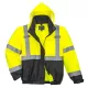 Jacheta vatuita reflectorizanta, 3 in 1, inalta vizibilitate, bicolora, Galben si negru Jacheta vatuita reflectorizanta, 3 in 1, inalta vizibilitate, bicolora, Galben si negru