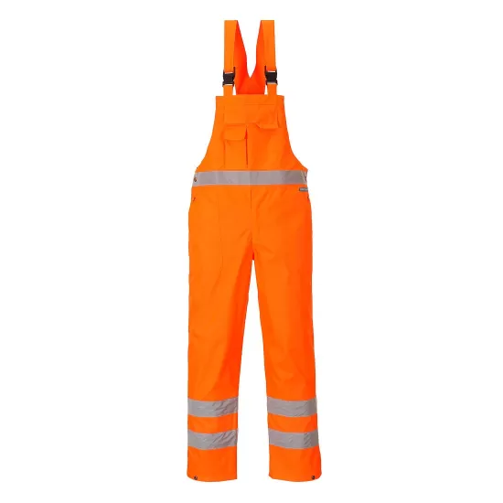 Salopeta de protectie cu pieptar impermeabila, reflectorizanta, HiVis, Portocaliu Salopeta de protectie cu pieptar impermeabila, reflectorizanta, HiVis, Portocaliu