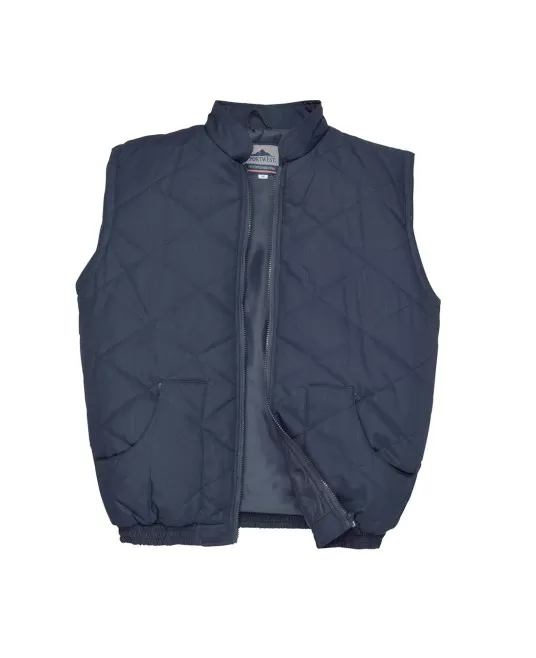 Vesta vatuita, tercot, inchidere cu fermoar, Bleumarin Vesta vatuita, tercot, inchidere cu fermoar, Bleumarin