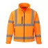 Jacheta softshell reflectorizanta, inalta vizibilitate, 3 straturi, Portocaliu