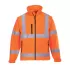 Jacheta softshell reflectorizanta, maneci detasabile,membrana tripla, Portocaliu