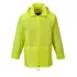 Pelerina scurta de ploaie, certificată standard ploaie EN 343, Galben