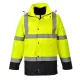 Jacheta vatuita reflectorizanta, 4 in 1, inalta vizibilitate, impermeabila, Galben si bleumarin Jacheta vatuita reflectorizanta, 4 in 1, inalta vizibilitate, impermeabila, Galben si bleumarin