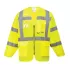 Jacheta de protectie reflectorizanta cu fermoar, inalta vizibilitate, maneca lunga, Galben