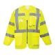 Jacheta de protectie reflectorizanta cu fermoar, inalta vizibilitate, maneca lunga, Galben Jacheta de protectie reflectorizanta cu fermoar, inalta vizibilitate, maneca lunga, Galben