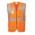Vesta reflectorizanta HiVis cu fermoar, Portocaliu