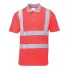 Tricou polo cu maneca scurta reflectorizant, HiVis, 175g/m2, Rosu