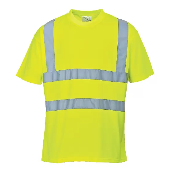 Tricou cu maneca scurta reflectorizant, pentru temperaturi ridicate, Galben Tricou cu maneca scurta reflectorizant, pentru temperaturi ridicate, Galben