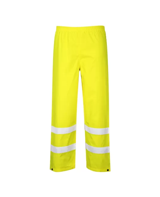 Pantaloni impermeabili reflectorizanti, inalta vizibilitate, Galben