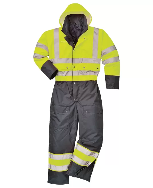 Combinezon vatuit reflectorizant, HiVis, Galben si bleumarin Combinezon vatuit reflectorizant, HiVis, Galben si bleumarin
