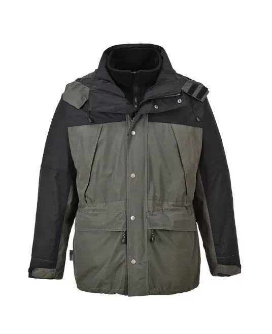 Jacheta vatuita 3 in 1, fleece detasabil,  Gri Jacheta vatuita 3 in 1, fleece detasabil,  Gri