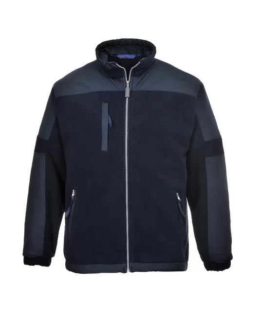 Fleece cu umeri intariti pentru rezistenta la uzura, 400g/m2, Bleumarin