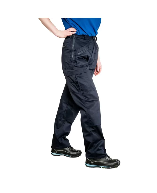 Pantaloni de lucru pentru femei, tercot, 210g/m2, Bleumarin Pantaloni de lucru pentru femei, tercot, 210g/m2, Bleumarin
