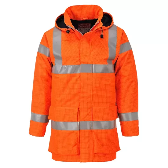 Jacheta de iarna HiVis ignifuga, antistatica, protectie chimica, Portocaliu Jacheta de iarna HiVis ignifuga, antistatica, protectie chimica, Portocaliu