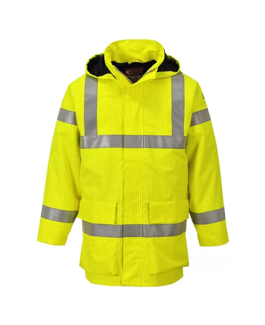 Jacheta de iarna HiVis ignifuga, antistatica, protectie chimica, Galben Jacheta de iarna HiVis ignifuga, antistatica, protectie chimica, Galben
