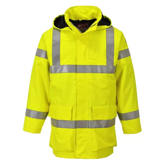 Jacheta de iarna HiVis ignifuga, antistatica, protectie chimica, Galben Jacheta de iarna HiVis ignifuga, antistatica, protectie chimica, Galben