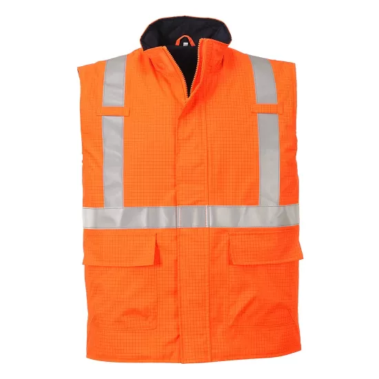 Vesta de protectie reflectorizanta, antistatica ignifuga, HiVis, Portocaliu Vesta de protectie reflectorizanta, antistatica ignifuga, HiVis, Portocaliu