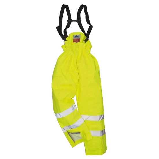 Pantaloni de protectie reflectorizanti, ignifugi si antistatici, Galben Pantaloni de protectie reflectorizanti, ignifugi si antistatici, Galben