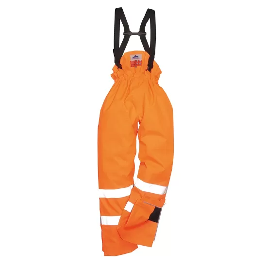 Pantaloni vatuiti si impermeabili, protectie ignifuga Bizflame Rain, Portocaliu Pantaloni vatuiti si impermeabili, protectie ignifuga Bizflame Rain, Portocaliu