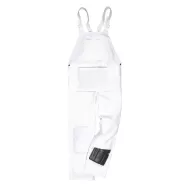 Salopeta de lucru cu pieptar alba, bumbac, 305g/m2, Alb Salopeta de lucru cu pieptar alba, bumbac, 305g/m2, Alb