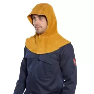 Gluga sudura piele calitate premium, Maro deschis Gluga sudura piele calitate premium, Maro deschis