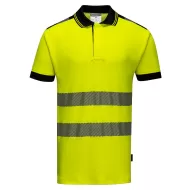 Tricou polo premium HiVis, 55% bumbac, Galben Neon