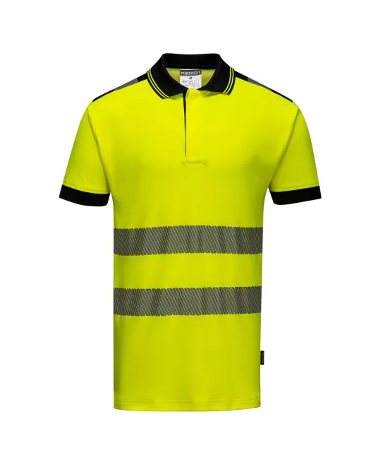 Tricou polo premium HiVis, 55% bumbac, Galben Neon Tricou polo premium HiVis, 55% bumbac, Galben Neon