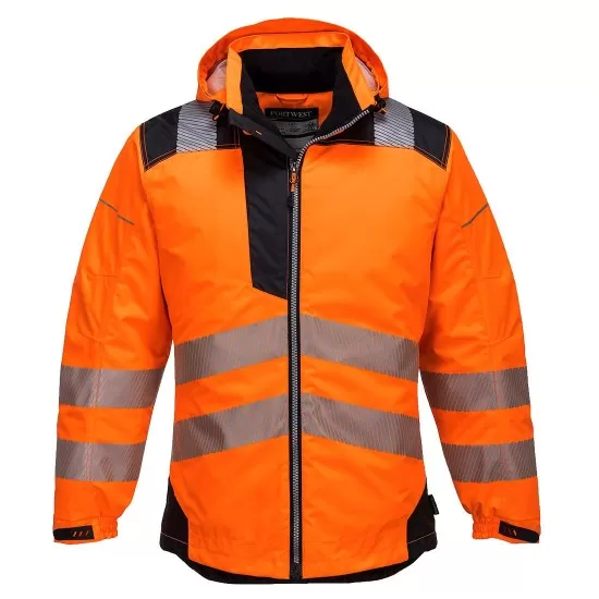 Jacheta vatuita premium HiVis, portocaliu negru Jacheta vatuita premium HiVis, portocaliu negru