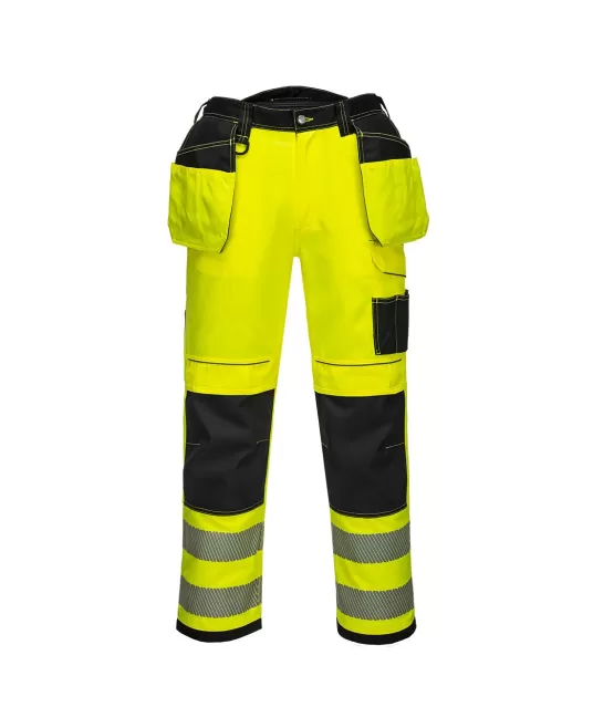 Pantaloni reflectorizanti Hi-Vis Vision, gama premium PW3 [T501] Galben