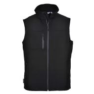 Vesta vatuita softshell, membrana tripla [TK51] Negru