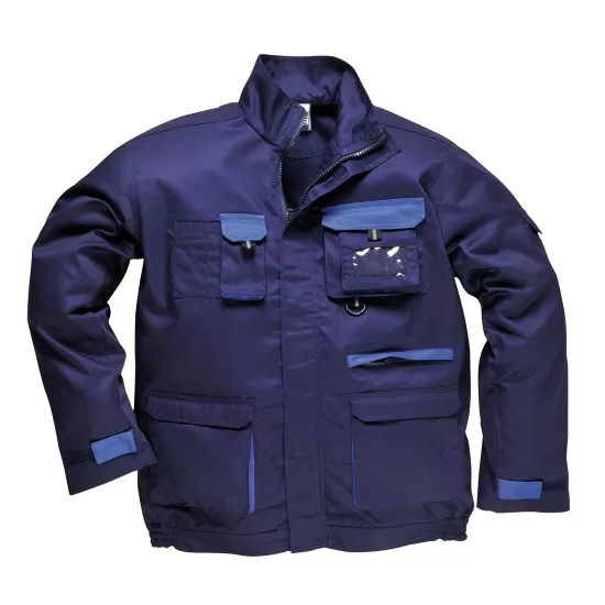 Jacheta de lucru Texo Contrast, tercot 245g/m2 [TX10] Bleumarin