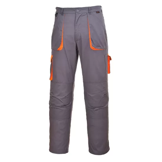 Pantaloni de lucru Texo Contrast, tercot 245g/m2 [TX11] Gri-portocaliu