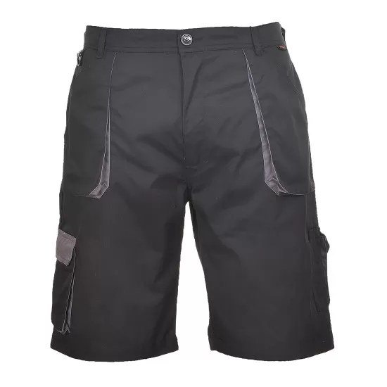Pantaloni scurti de lucru, tercot 245g/m2,negru-gri Pantaloni scurti de lucru, tercot 245g/m2,negru-gri