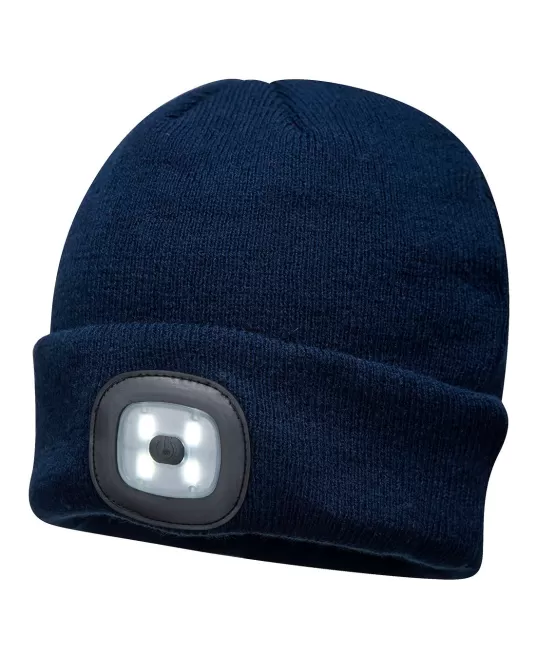 Caciula cu lanterna LED reincarcabila USB [B029] Bleumarin