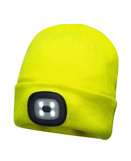 Caciula cu lanterna LED reincarcabila USB [B029] Galben