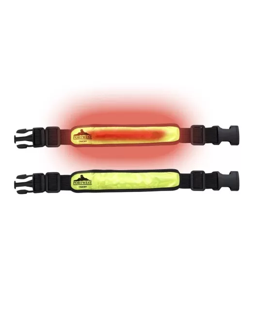 Banderola iluminata LED pentru brat [HV05] Galben