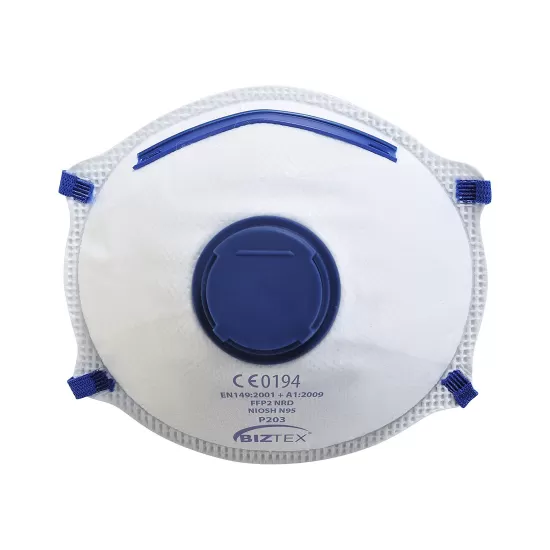 Masti de protectie Dolomita FFP2 cu Valva, 10 buc [P203] Alb