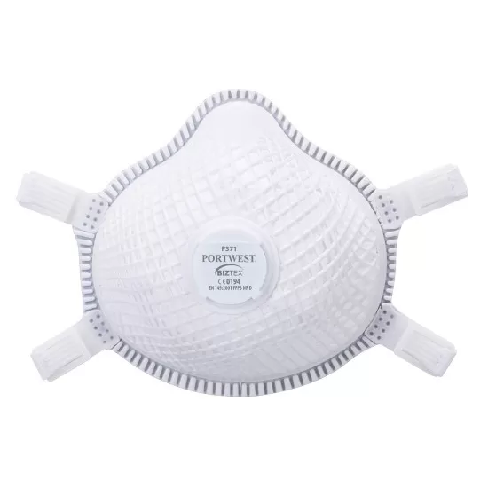 Masca de protectie Respiratorie cu Valva Dolomite Ergonet FFP3, 5 buc [P371] Alb