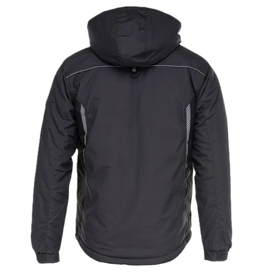 Jacheta vatuita tercot Ice, captuseala fleece, gri inchis