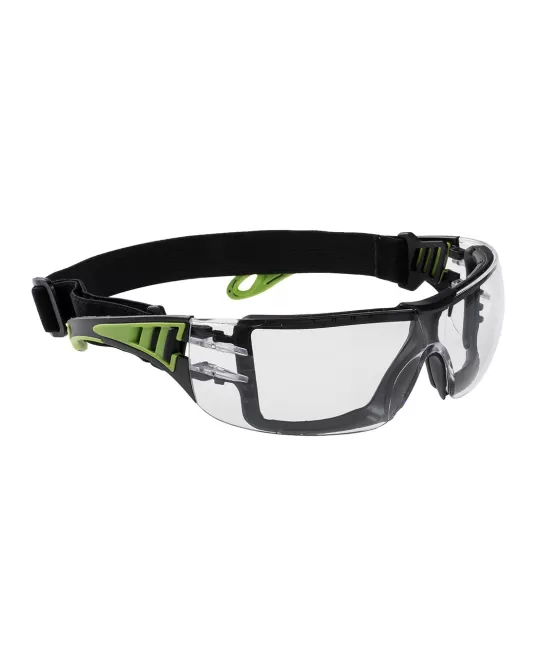 Ochelari de protectie dielectrici, banda elastica lata, spuma detasabila [PS11] Transparent