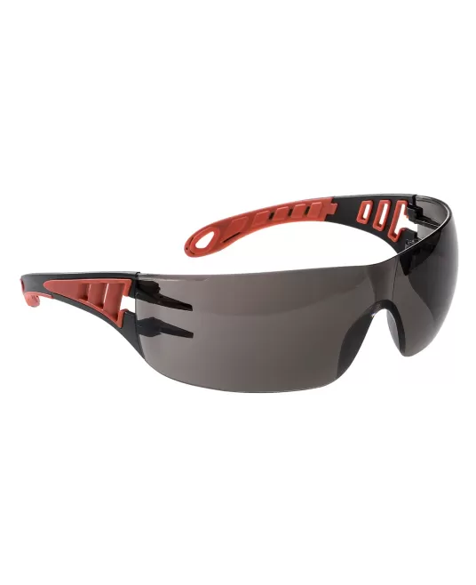 Ochelari de protectie dielectrici, gauri laterale pentru ventilatie sporita [PS12] Fumuriu