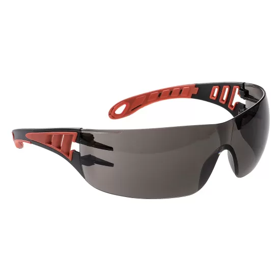 Ochelari de protectie dielectrici, gauri laterale pentru ventilatie sporita [PS12] Fumuriu